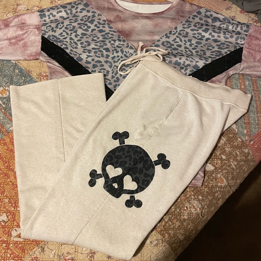 Draw string boyfriend sweats size XL long